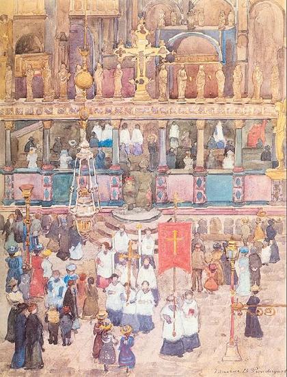 Maurice Prendergast Easter Procession St. Mark's oil painting image